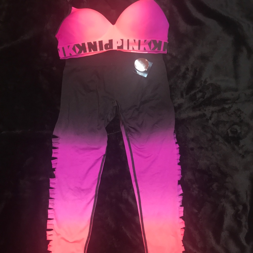 VS Pink bra & legging set